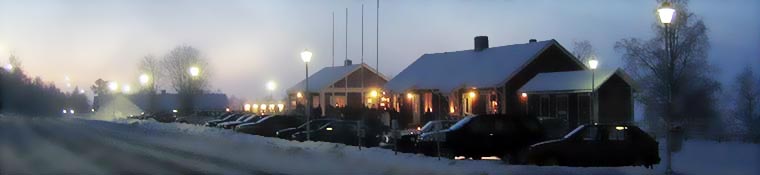 village at twilight